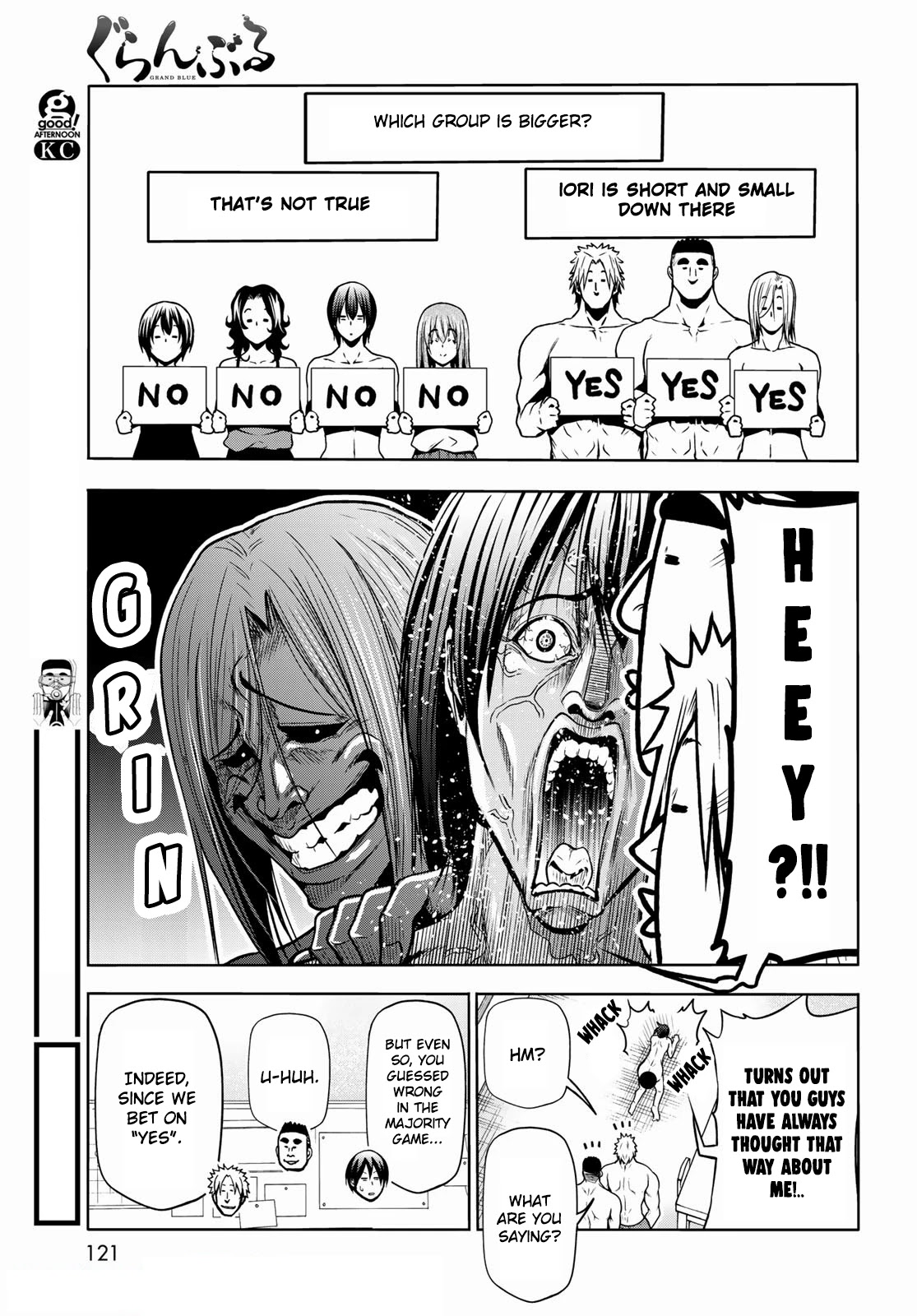 Grand Blue Manga Chapter 70 page 30 - Death Game scene