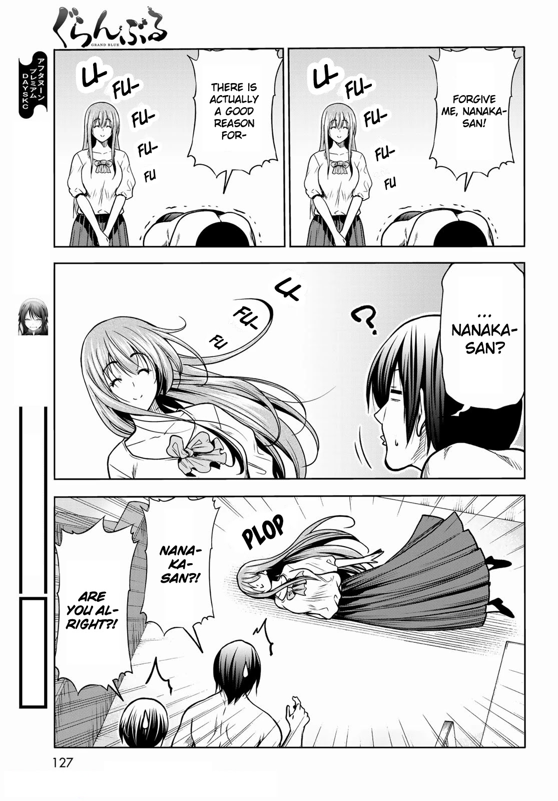 Grand Blue Manga Chapter 70 page 36 - Death Game scene