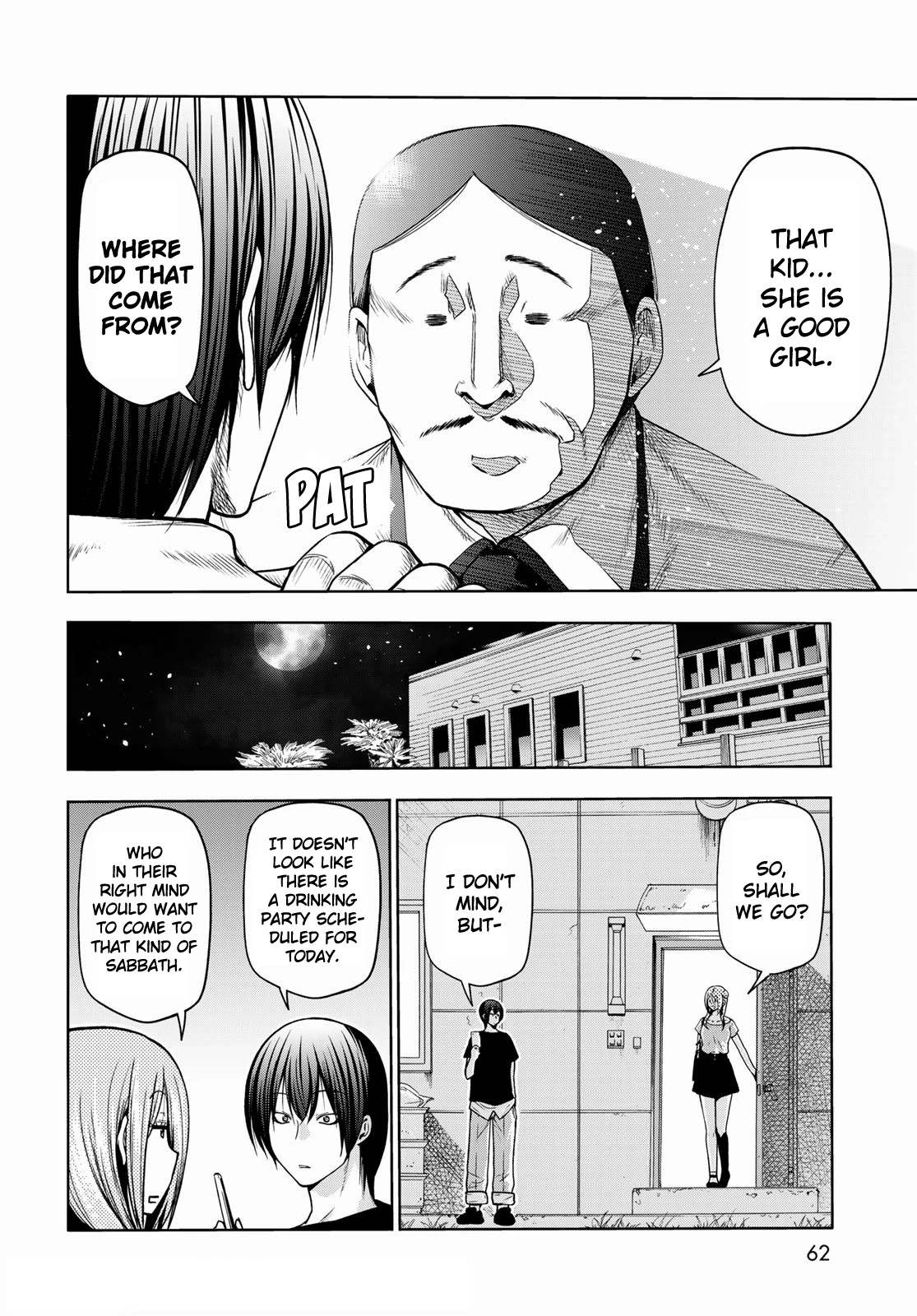 Grand Blue Manga Chapter 71 page 6 - Bedtime Calisthenics scene