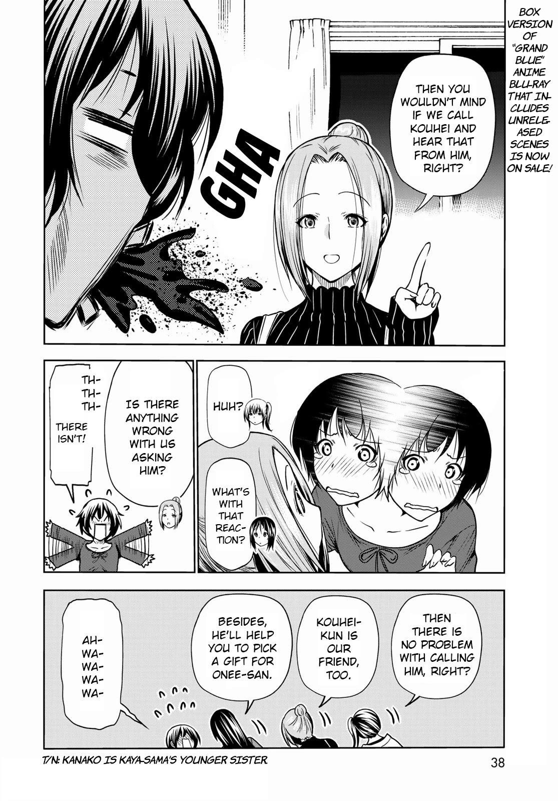 Grand Blue Manga Chapter 72 page 16 - Sorrow - Round Two scene