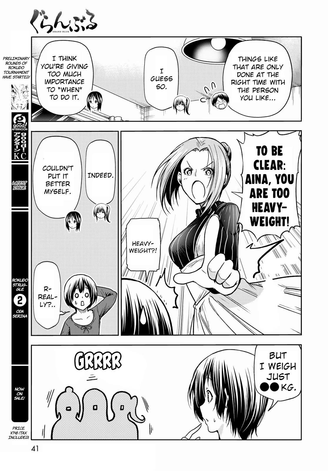 Grand Blue Manga Chapter 72 page 19 - Sorrow - Round Two scene