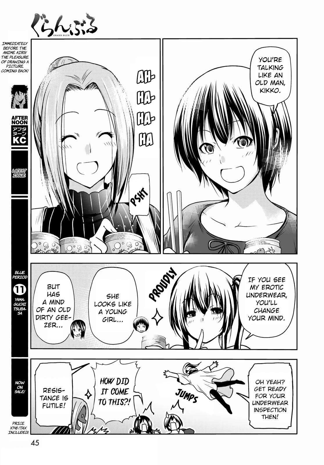 Grand Blue Manga Chapter 72 page 23 - Sorrow - Round Two scene