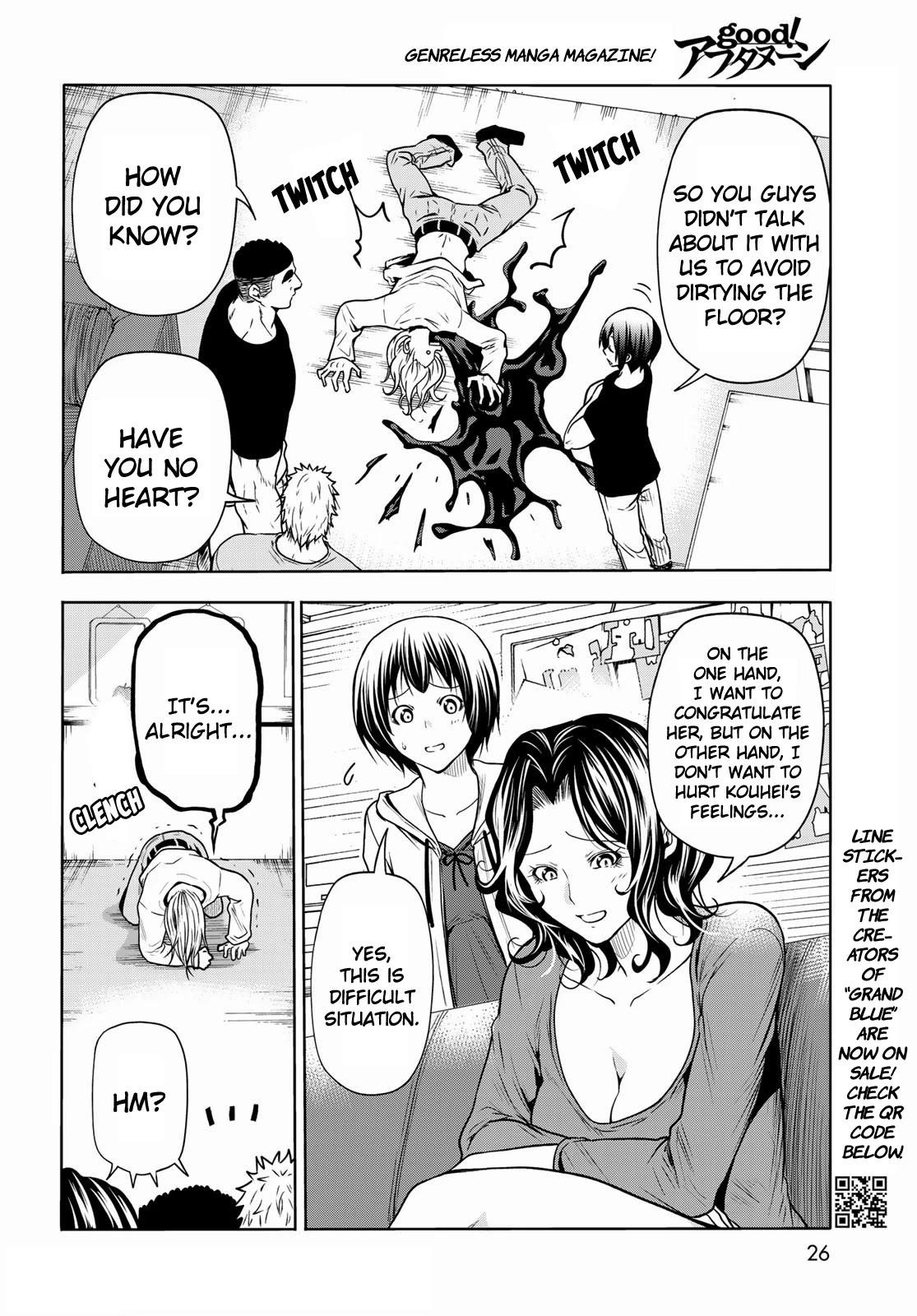 Grand Blue Manga Chapter 72 page 4 - Sorrow - Round Two scene