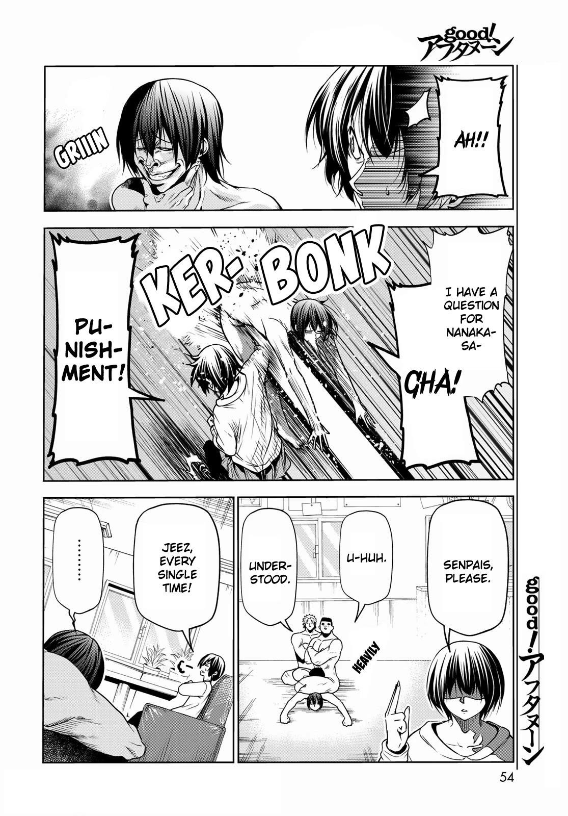 Grand Blue Manga Chapter 73 page 17 - Rebound Challenge scene
