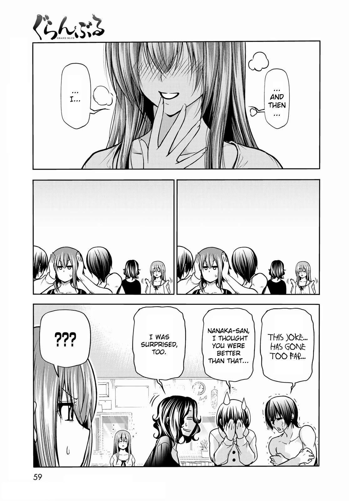 Grand Blue Manga Chapter 73 page 22 - Rebound Challenge scene