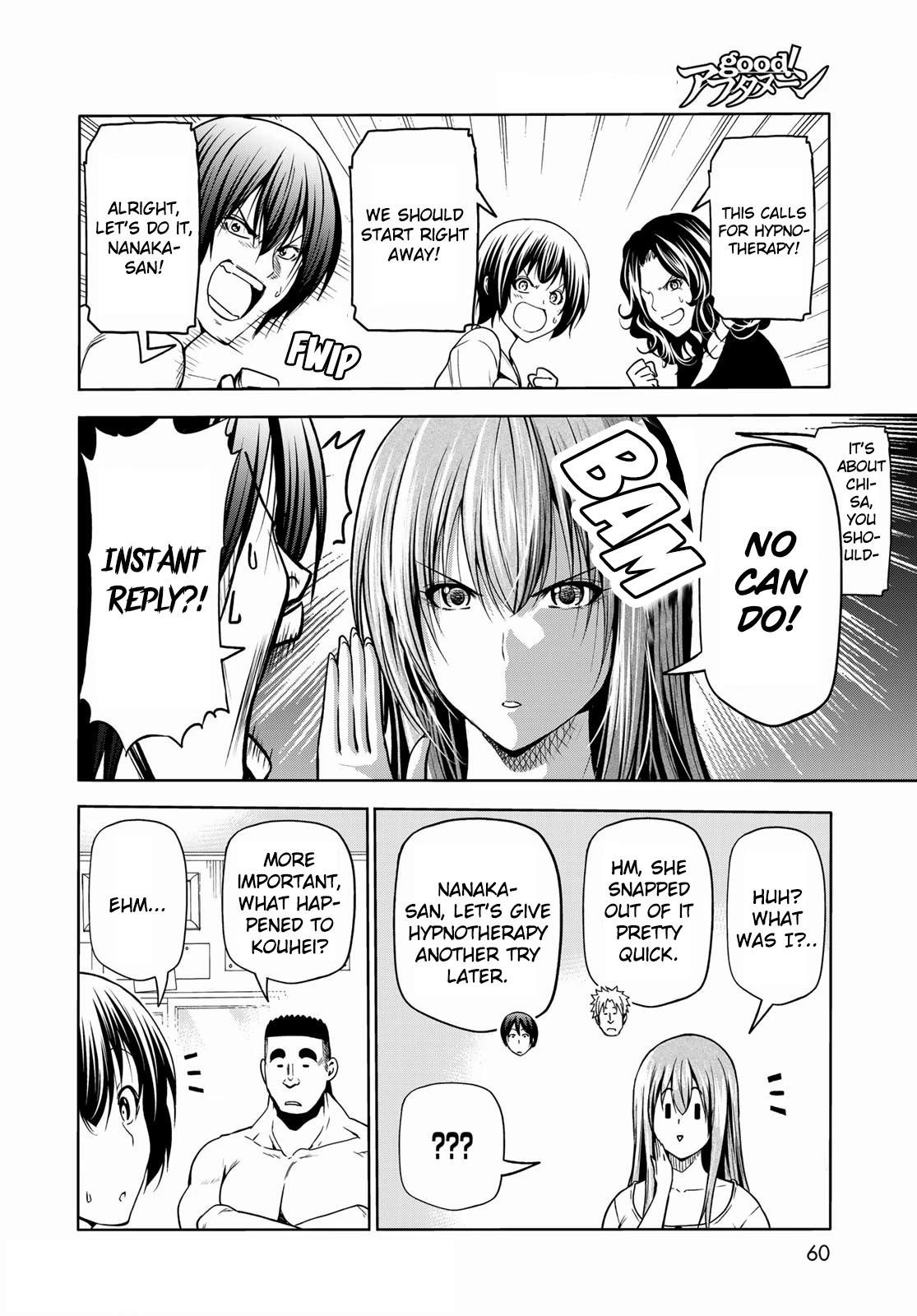 Grand Blue Manga Chapter 73 page 23 - Rebound Challenge scene