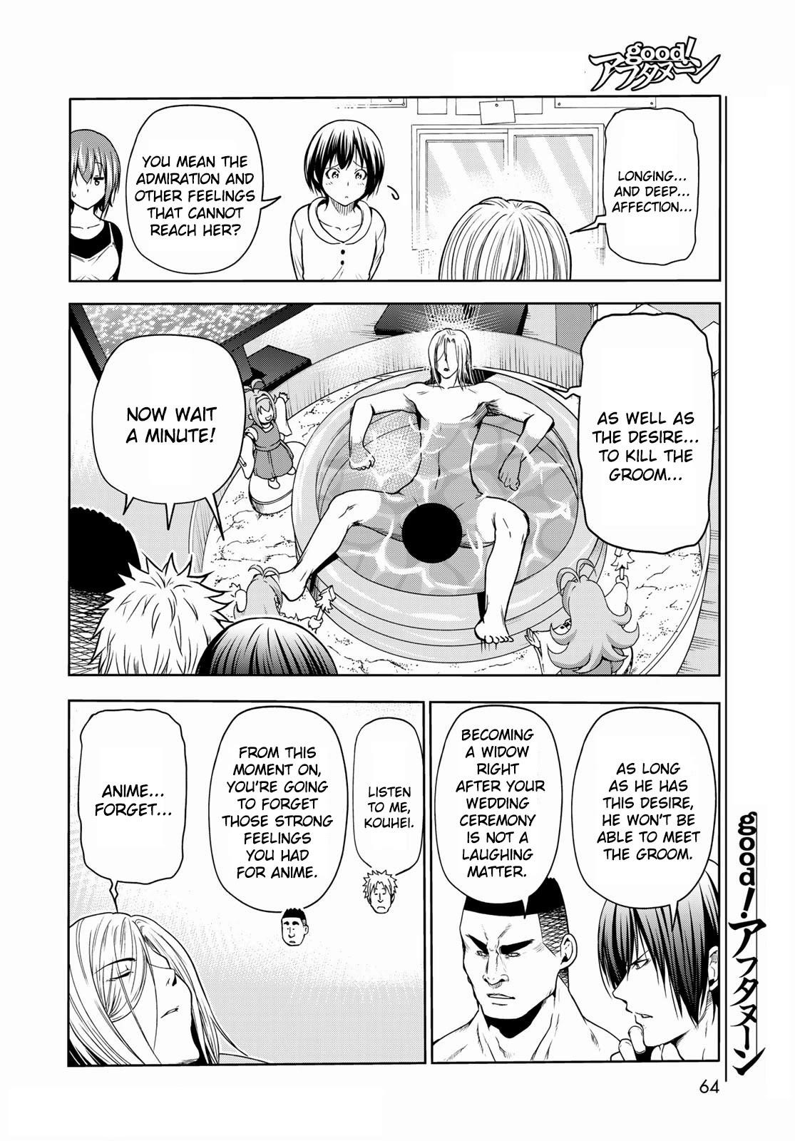 Grand Blue Manga Chapter 73 page 27 - Rebound Challenge scene