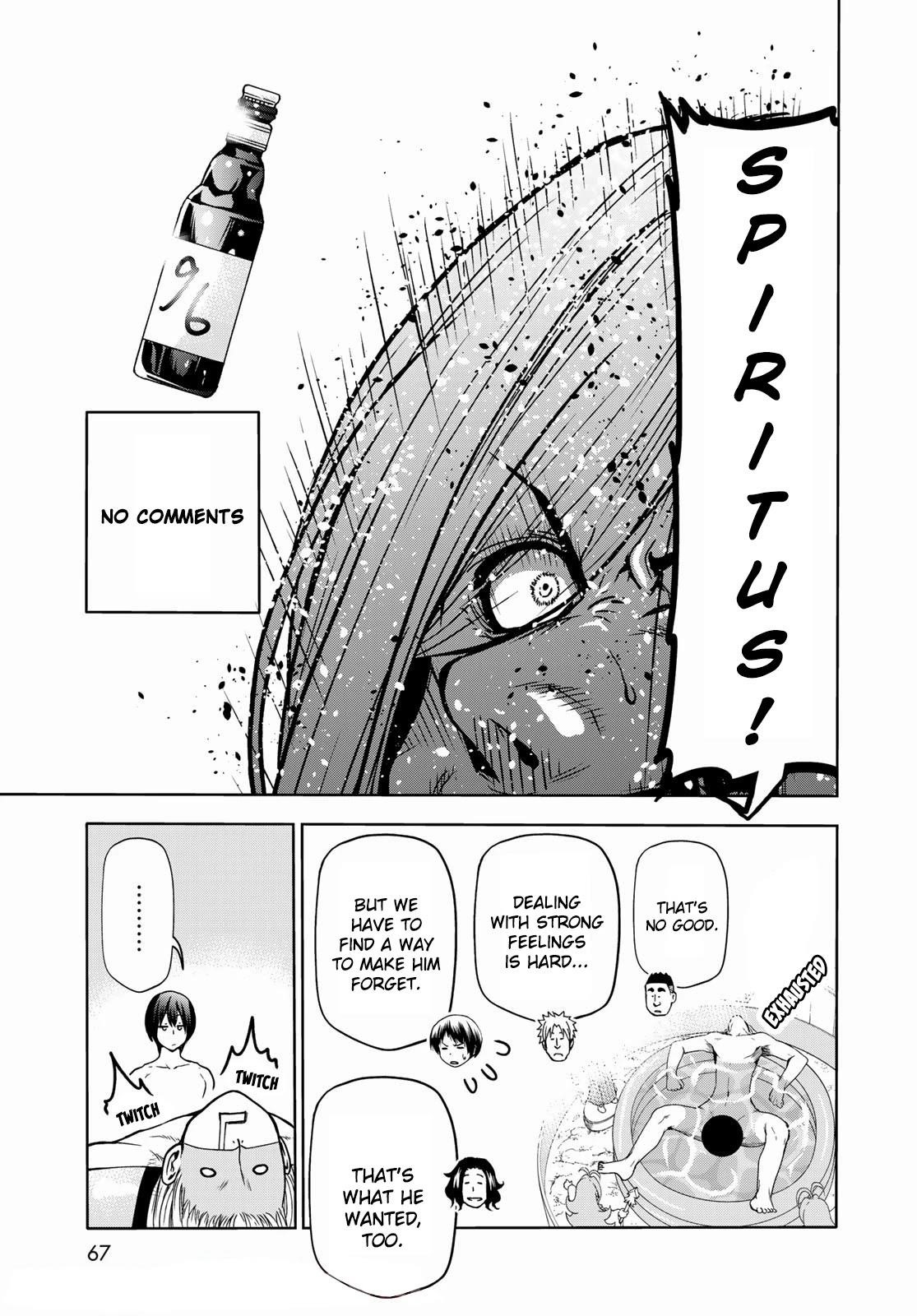 Grand Blue Manga Chapter 73 page 30 - Rebound Challenge scene