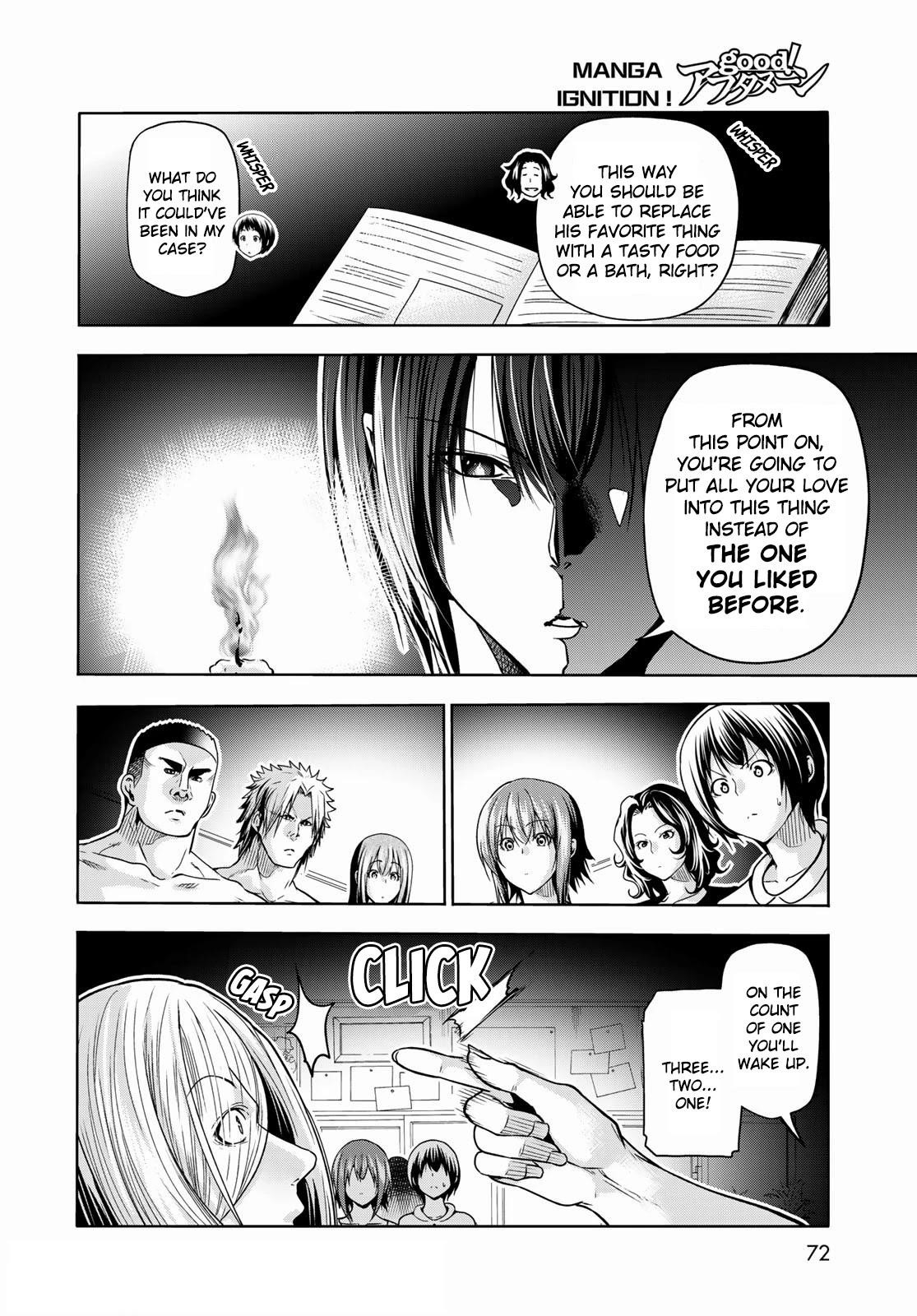 Grand Blue Manga Chapter 73 page 35 - Rebound Challenge scene