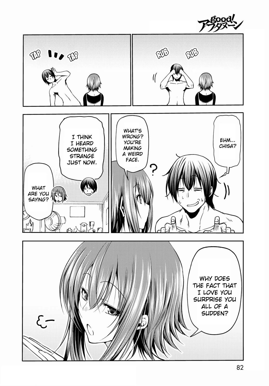 Grand Blue Manga Chapter 73 page 43 - Rebound Challenge scene