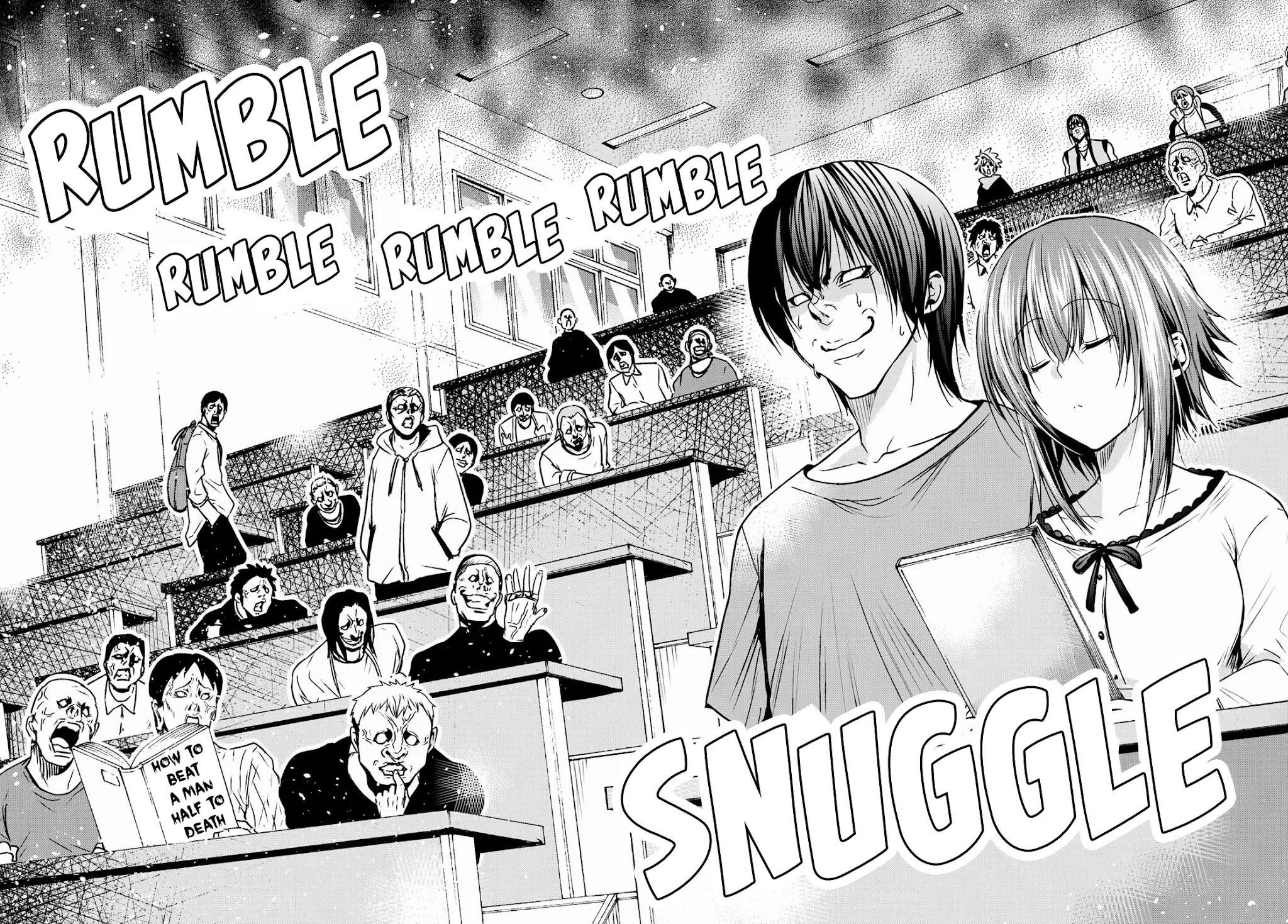 Grand Blue Manga Chapter 73 page 45 - Rebound Challenge scene