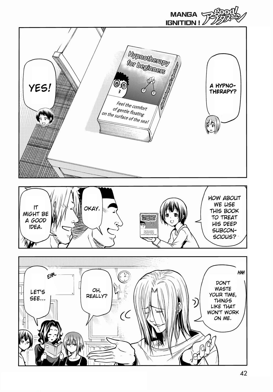 Grand Blue Manga Chapter 73 page 6 - Rebound Challenge scene