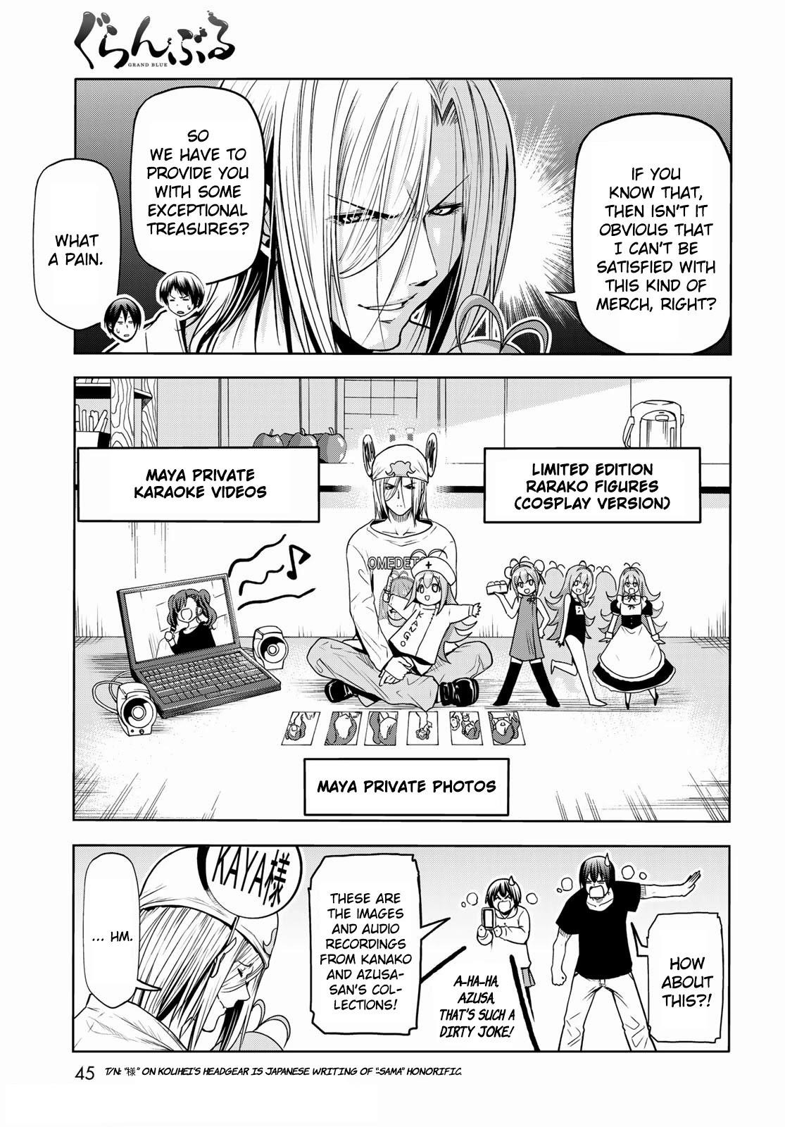 Grand Blue Manga Chapter 73 page 9 - Rebound Challenge scene