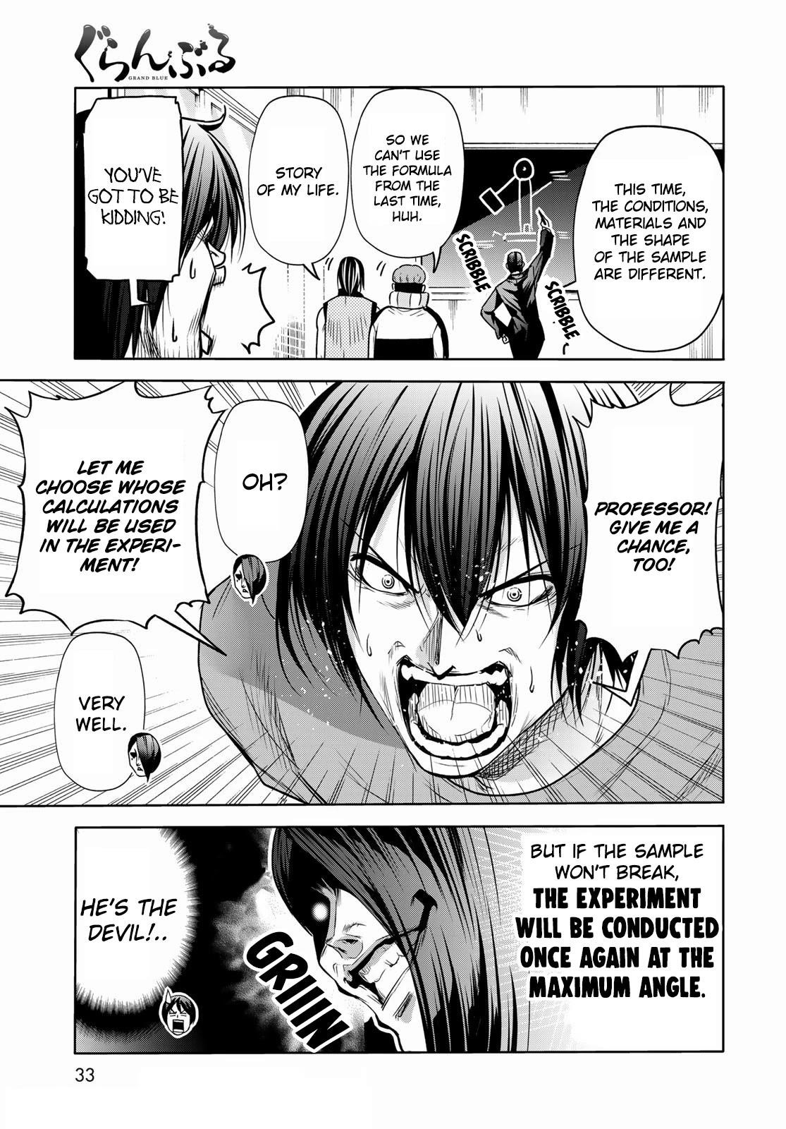 Grand Blue Manga Chapter 74 page 30 - Hypnosis Crisis scene