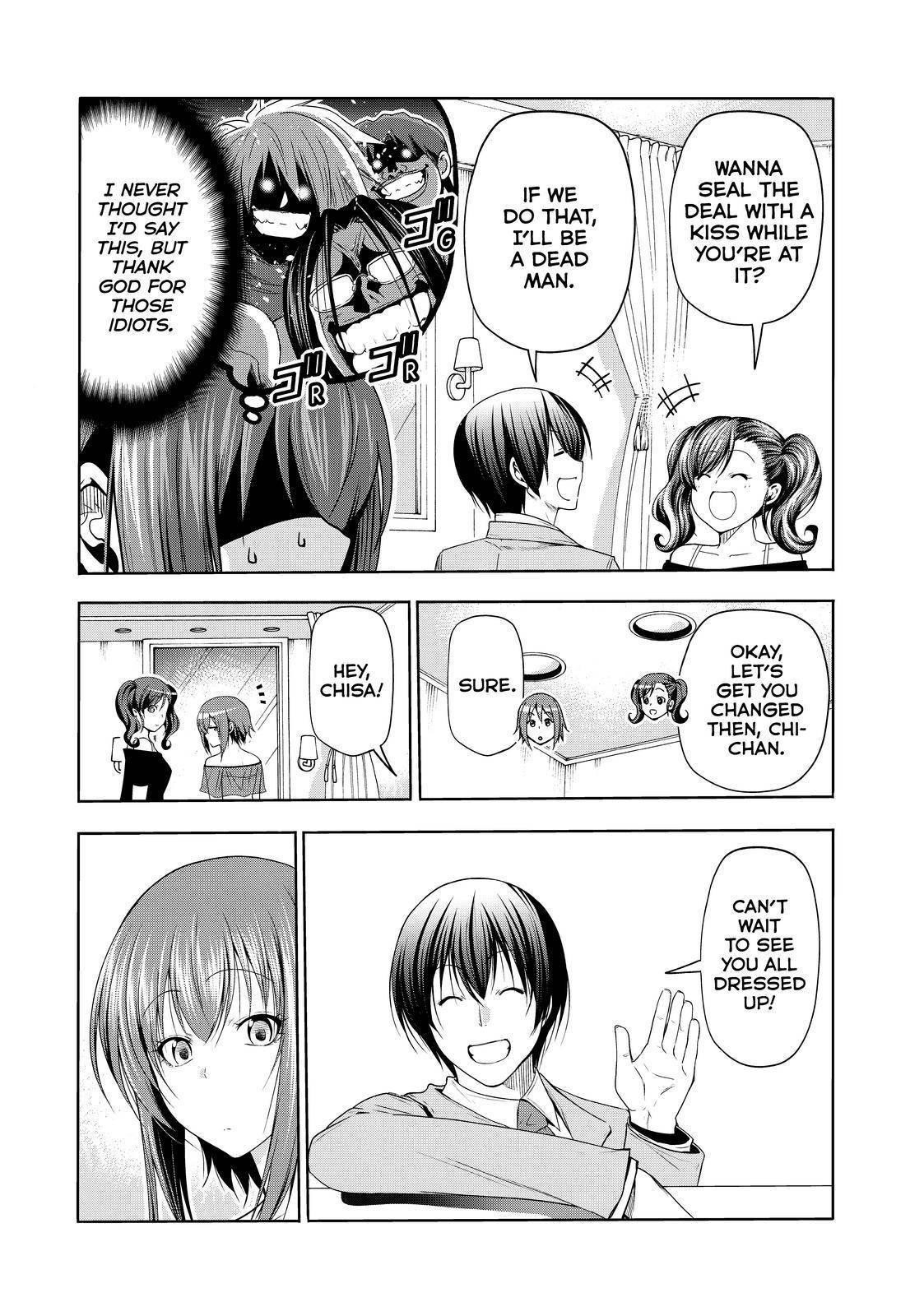 Grand Blue Manga Chapter 76 page 12 - Wedding Reception scene