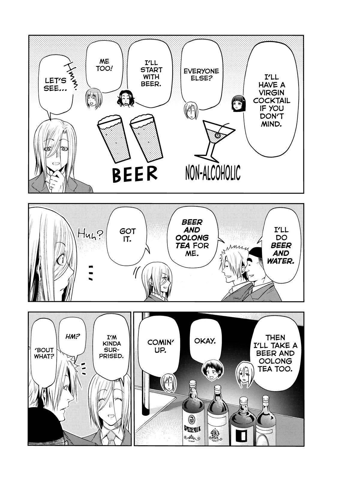 Grand Blue Manga Chapter 76 page 18 - Wedding Reception scene