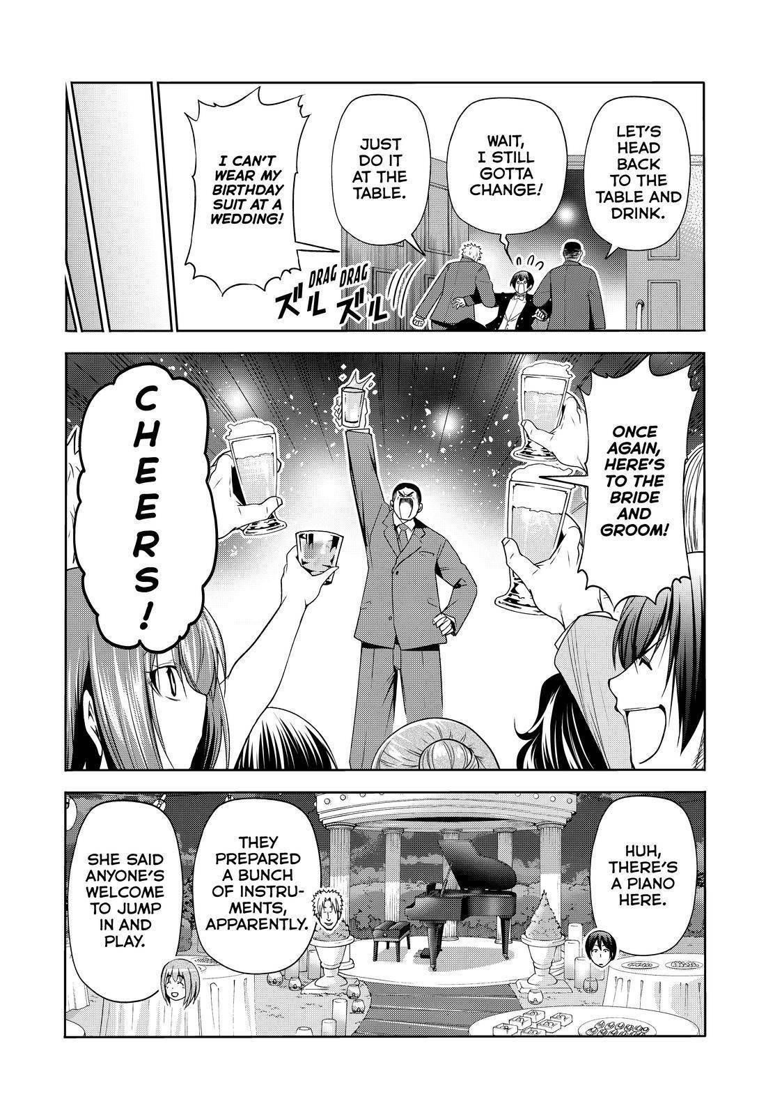 Grand Blue Manga Chapter 76 page 36 - Wedding Reception scene