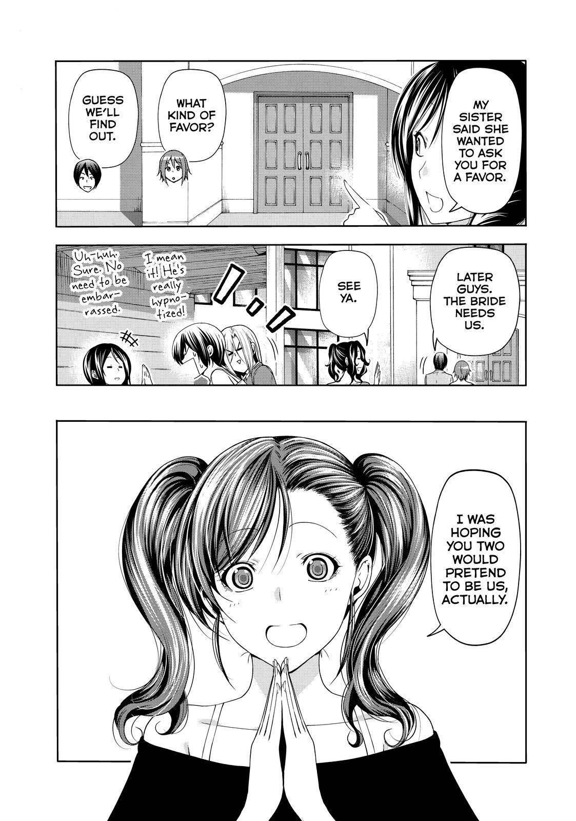 Grand Blue Manga Chapter 76 page 9 - Wedding Reception scene