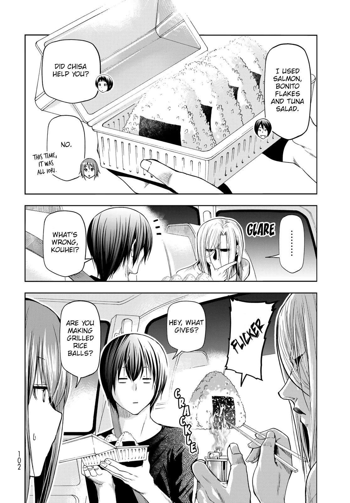 Grand Blue Manga Chapter 81 page 10 - Shark Scramble scene