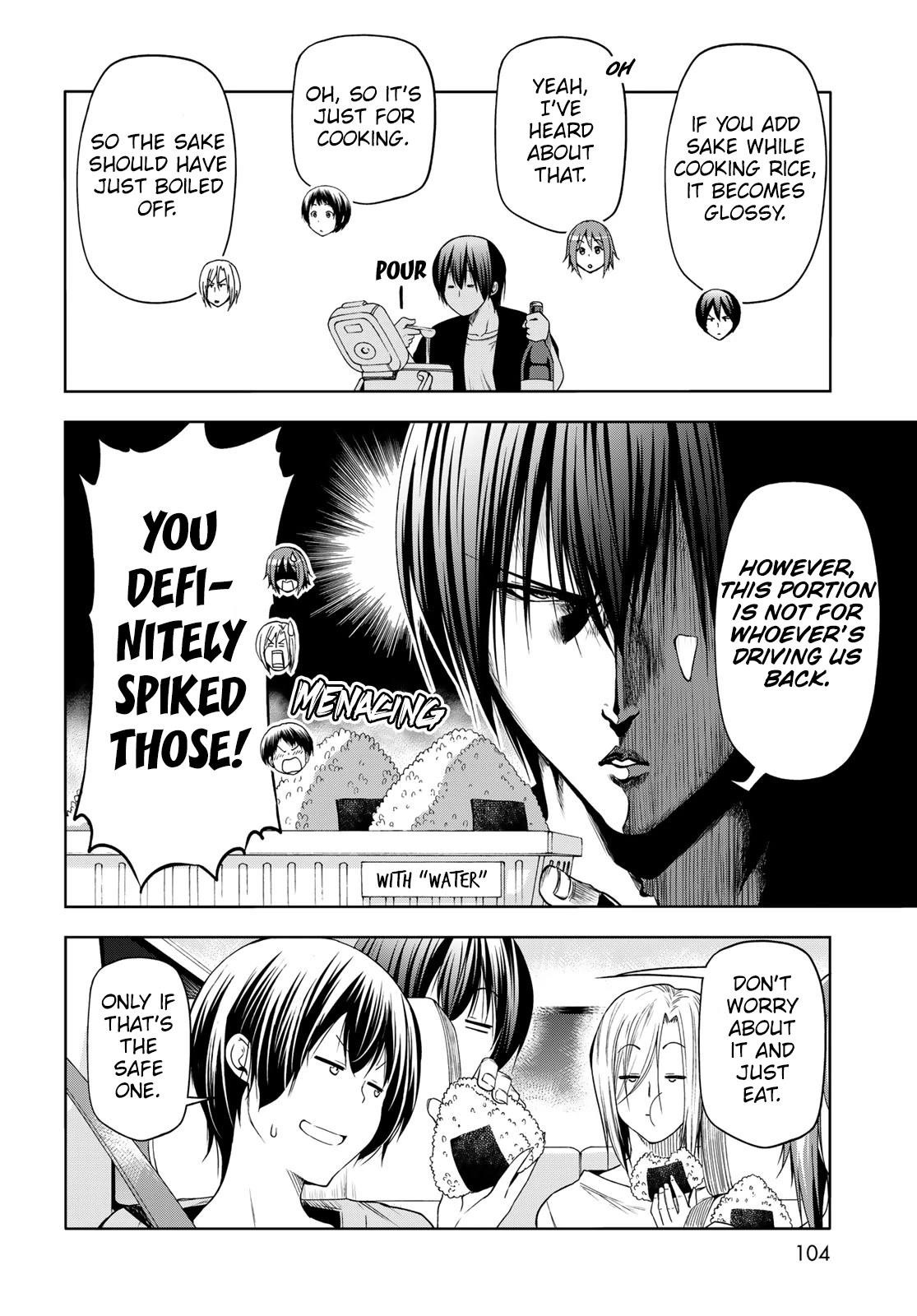 Grand Blue Manga Chapter 81 page 12 - Shark Scramble scene
