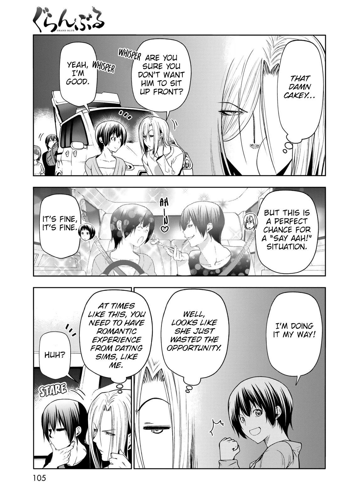 Grand Blue Manga Chapter 81 page 13 - Shark Scramble scene