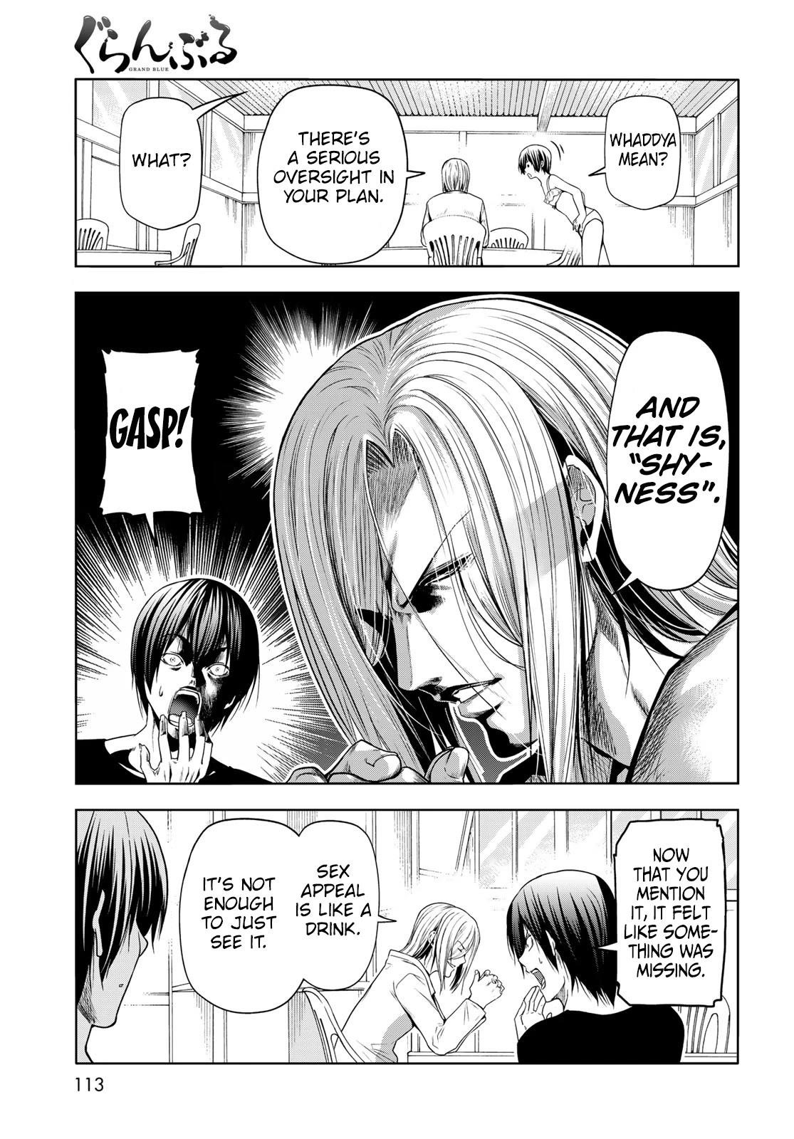 Grand Blue Manga Chapter 81 page 21 - Shark Scramble scene
