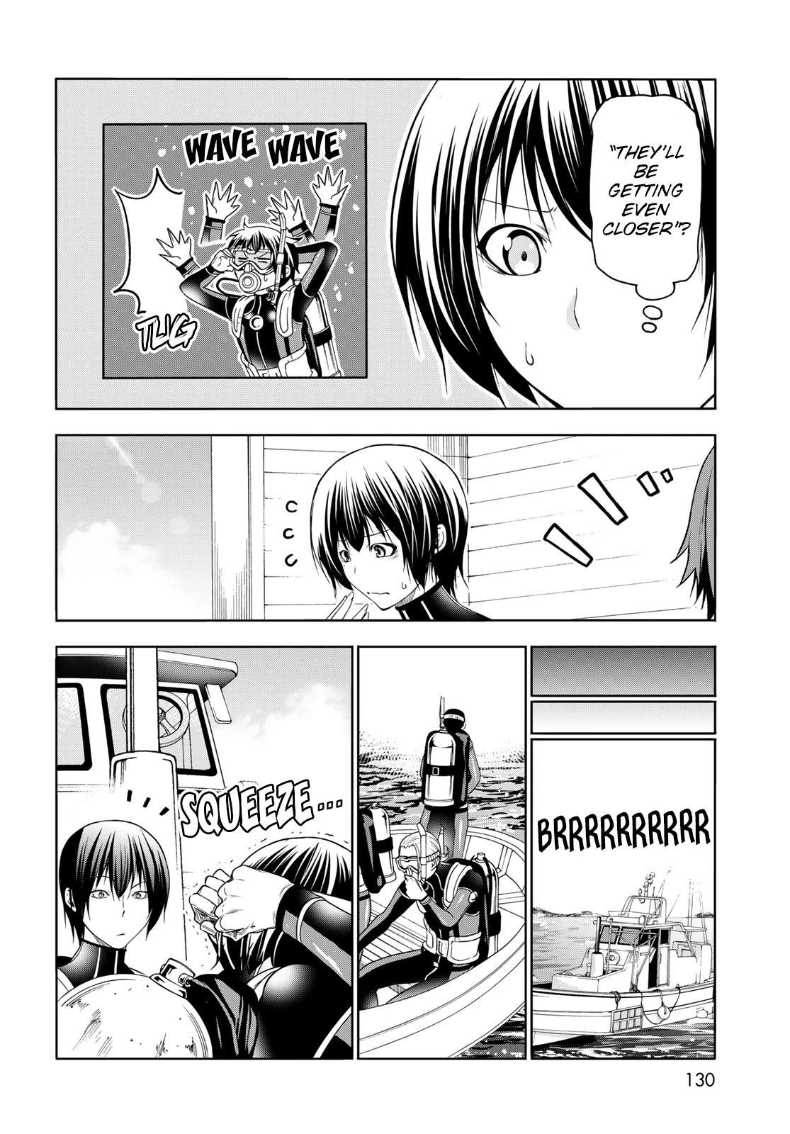 Grand Blue Manga Chapter 81 page 36 - Shark Scramble scene