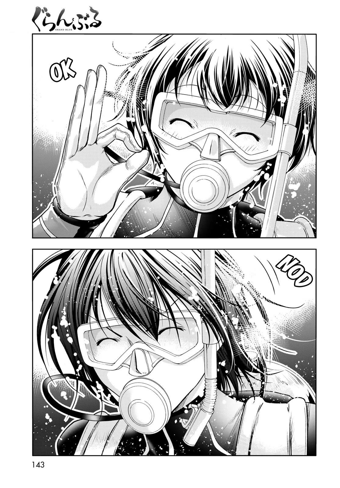 Grand Blue Manga Chapter 81 page 49 - Shark Scramble scene