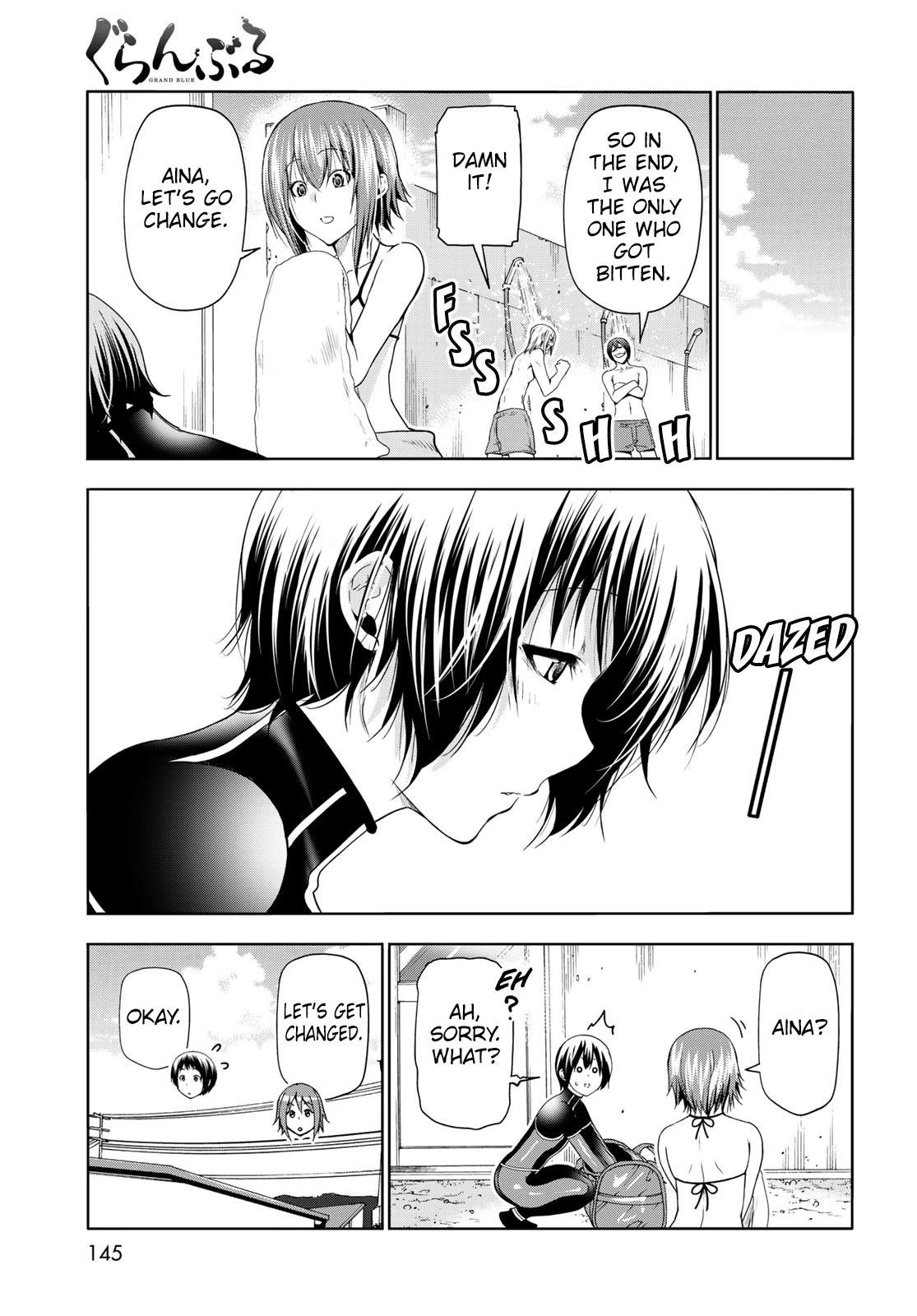 Grand Blue Manga Chapter 81 page 51 - Shark Scramble scene