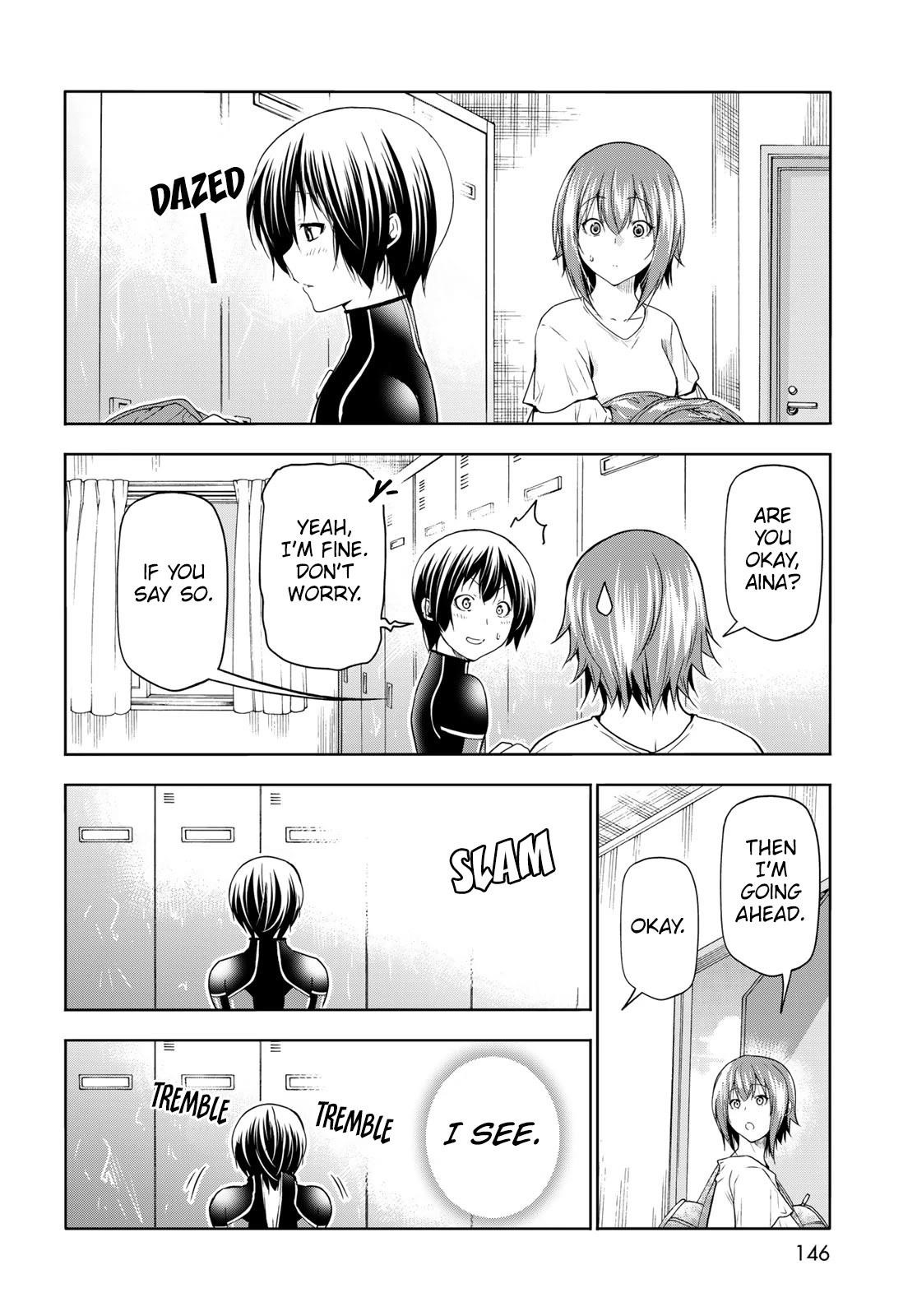 Grand Blue Manga Chapter 81 page 52 - Shark Scramble scene