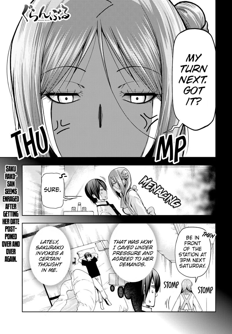 Grand Blue Manga Chapter 83 page 1 - Serving Herself Up scene