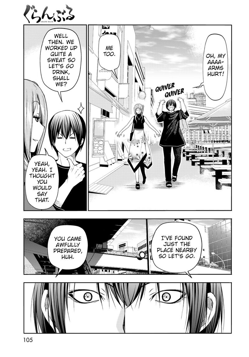 Grand Blue Manga Chapter 83 page 21 - Serving Herself Up scene