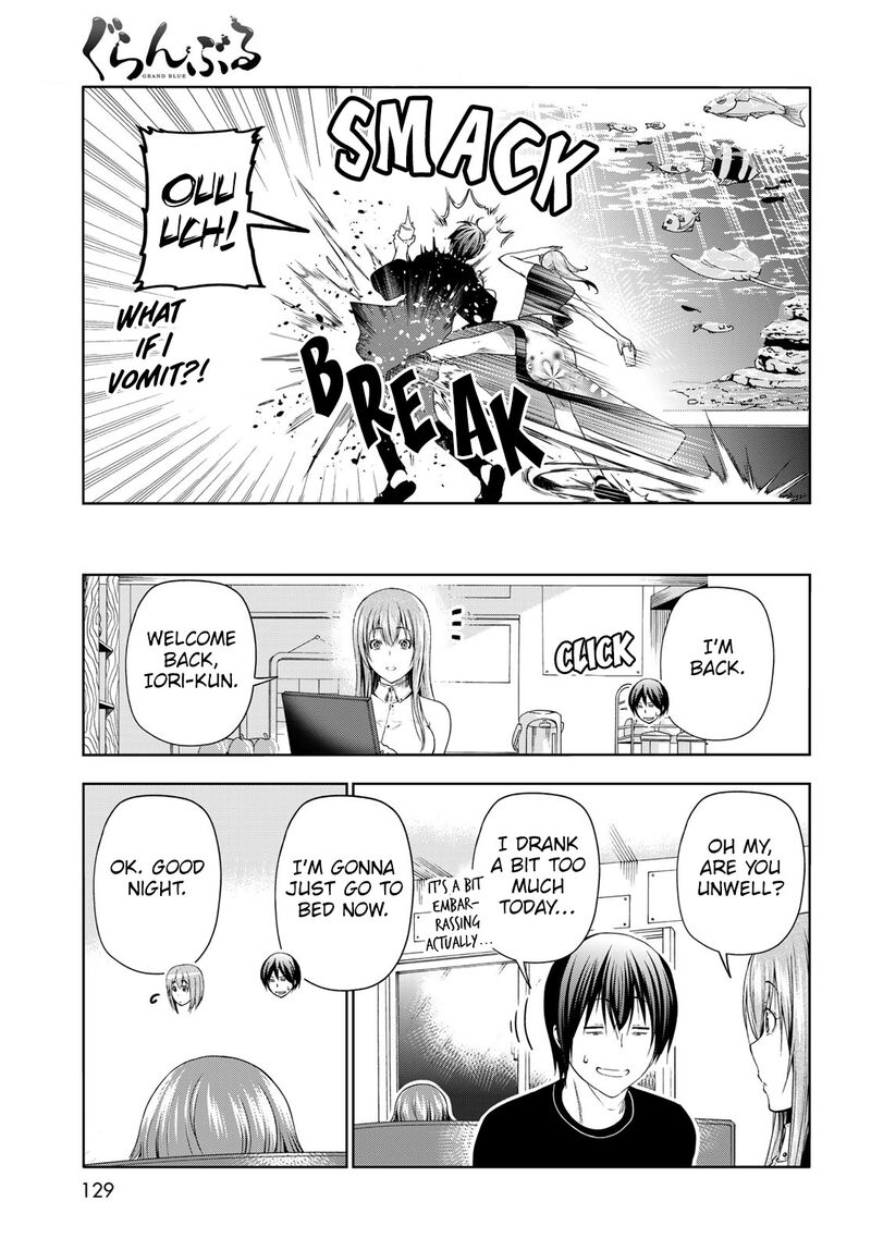 Grand Blue Manga Chapter 83 page 45 - Serving Herself Up scene
