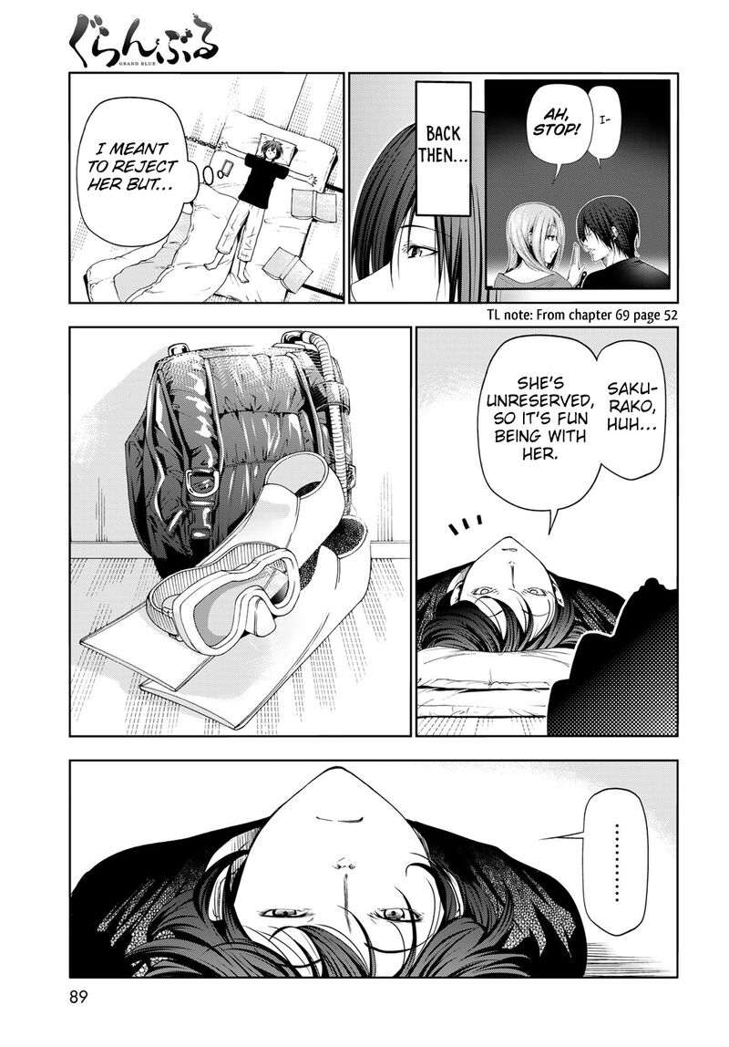 Grand Blue Manga Chapter 83 page 5 - Serving Herself Up scene