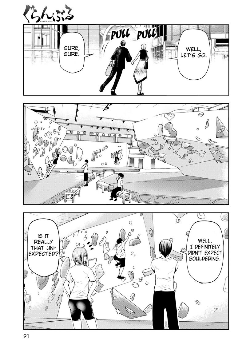 Grand Blue Manga Chapter 83 page 7 - Serving Herself Up scene