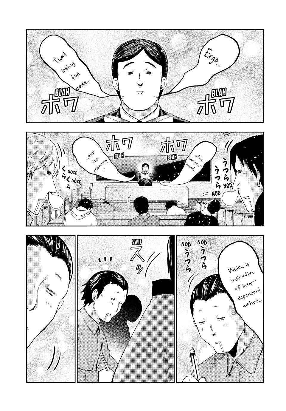 Grand Blue Manga Chapter 86 page 12 - No Reaction Game scene