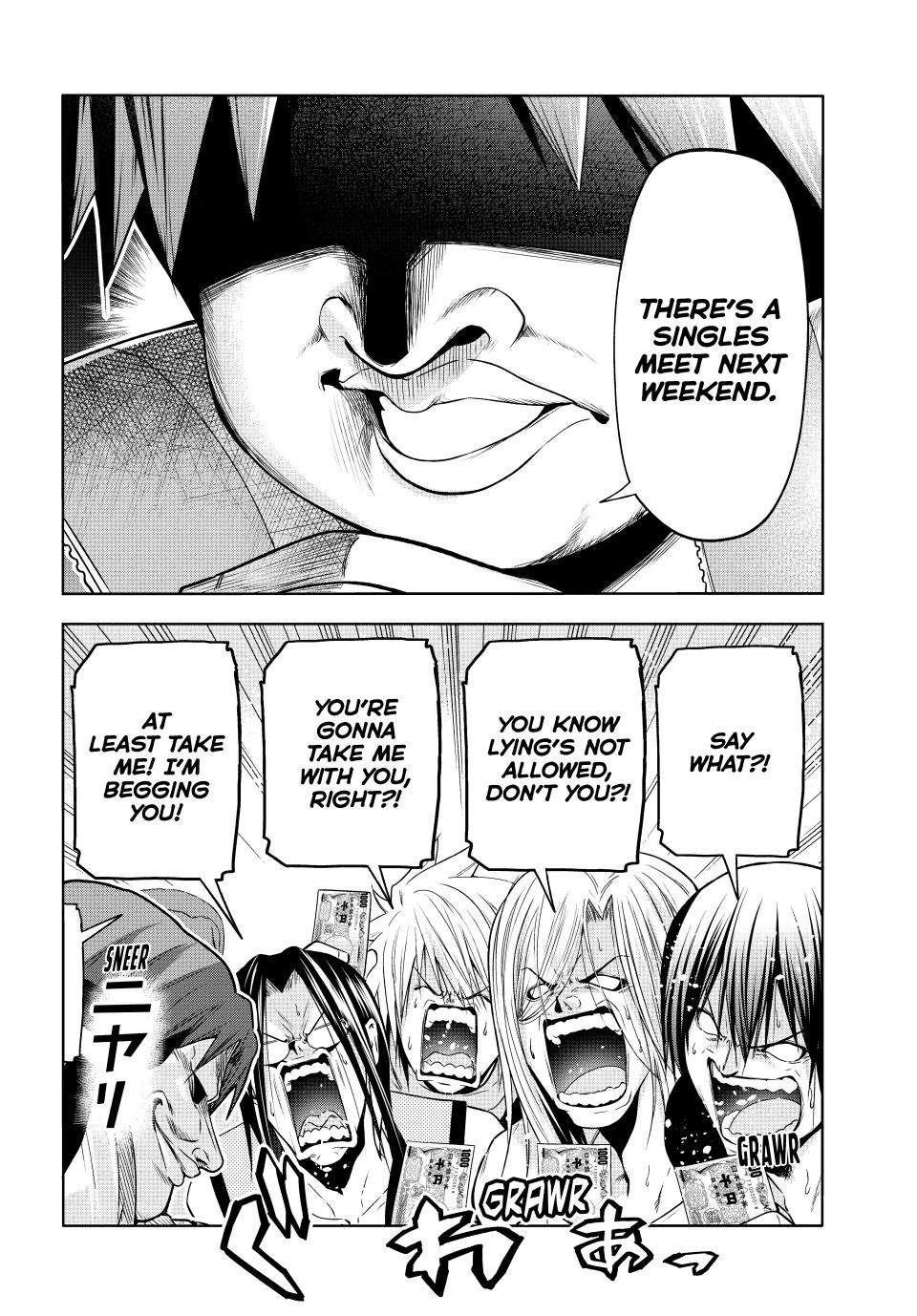 Grand Blue Manga Chapter 86 page 21 - No Reaction Game scene
