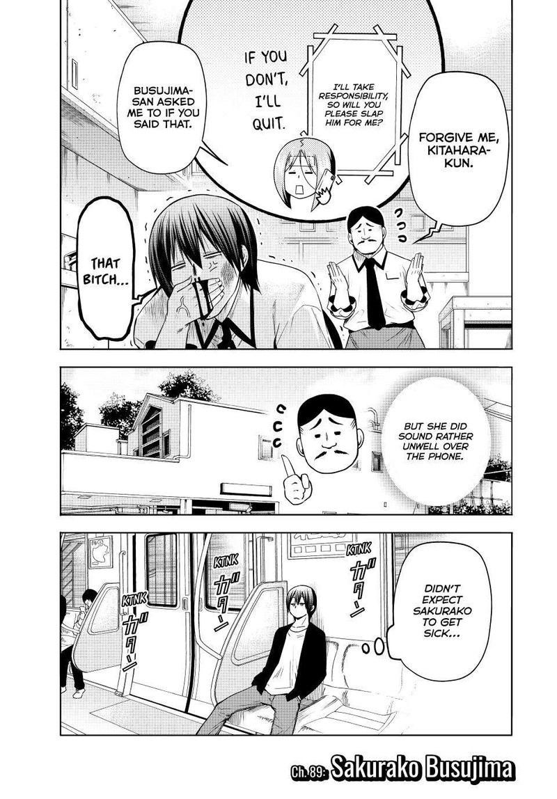 Grand Blue Manga Chapter 89 page 2 - Sakurako Busujima scene