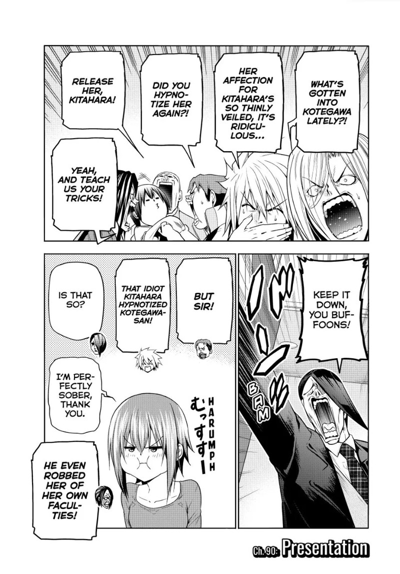 Grand Blue Manga Chapter 90 page 5 - Presentation scene
