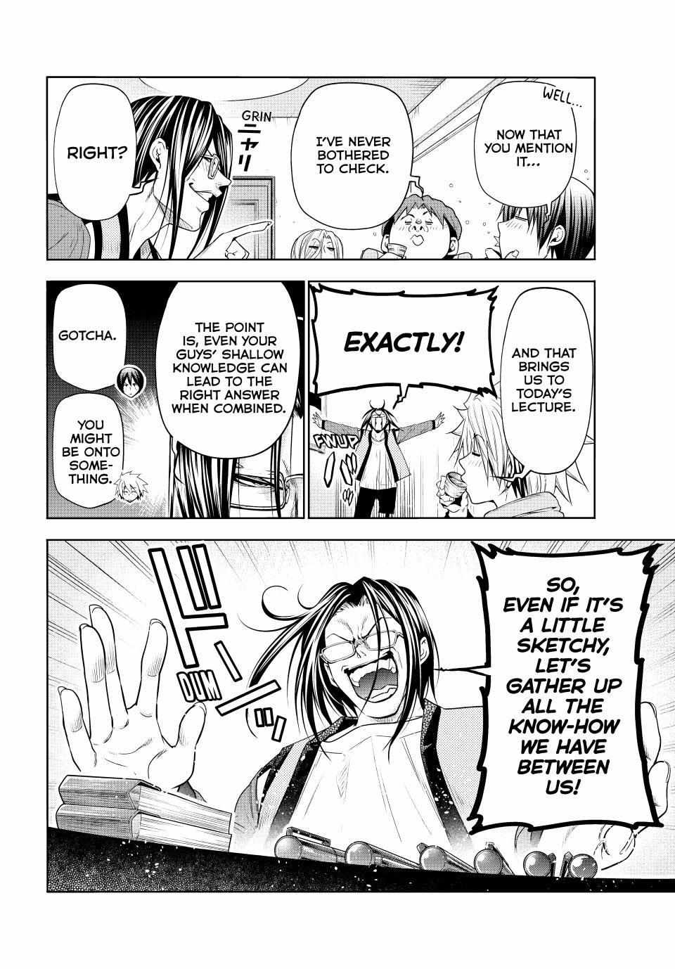 Grand Blue Manga Chapter 96 page 18 - Collective Inteligence scene