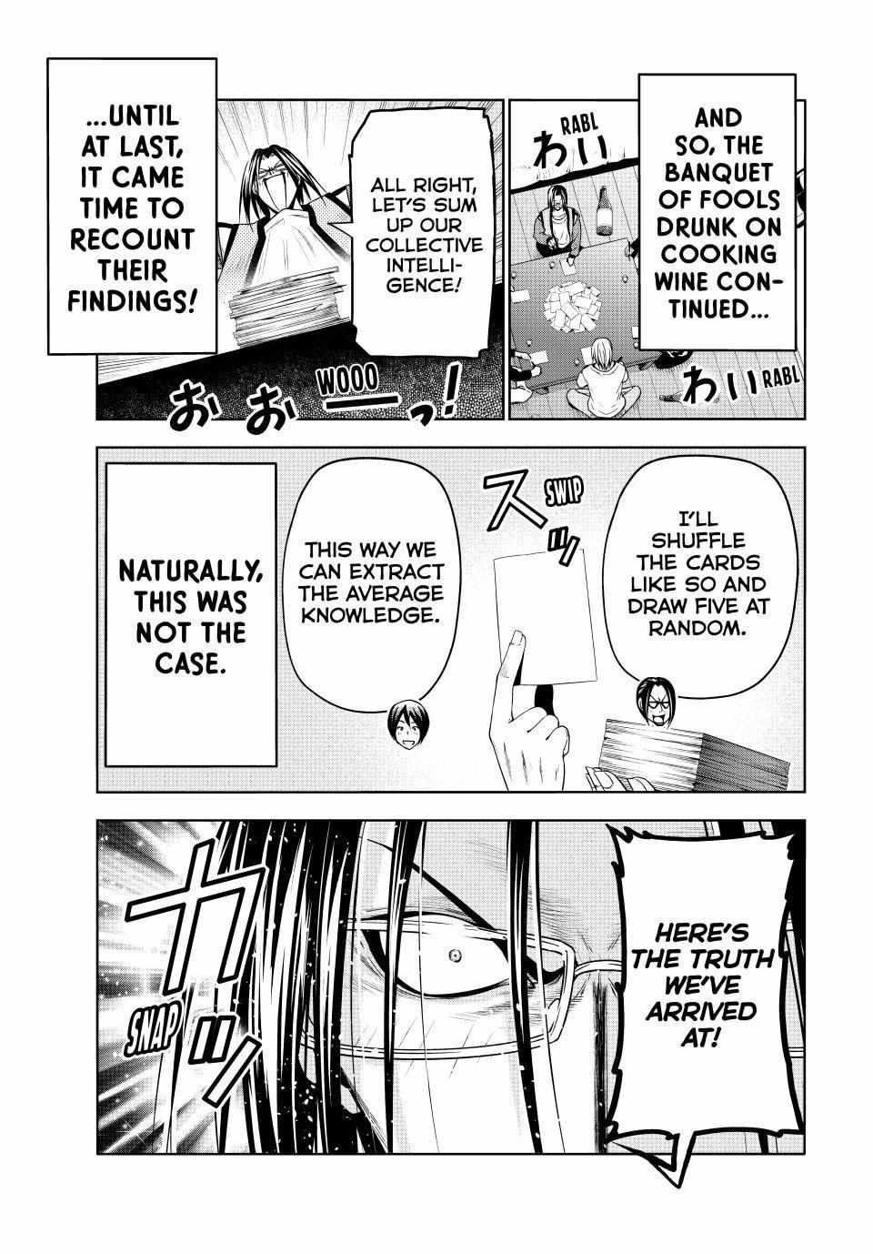 Grand Blue Manga Chapter 96 page 27 - Collective Inteligence scene