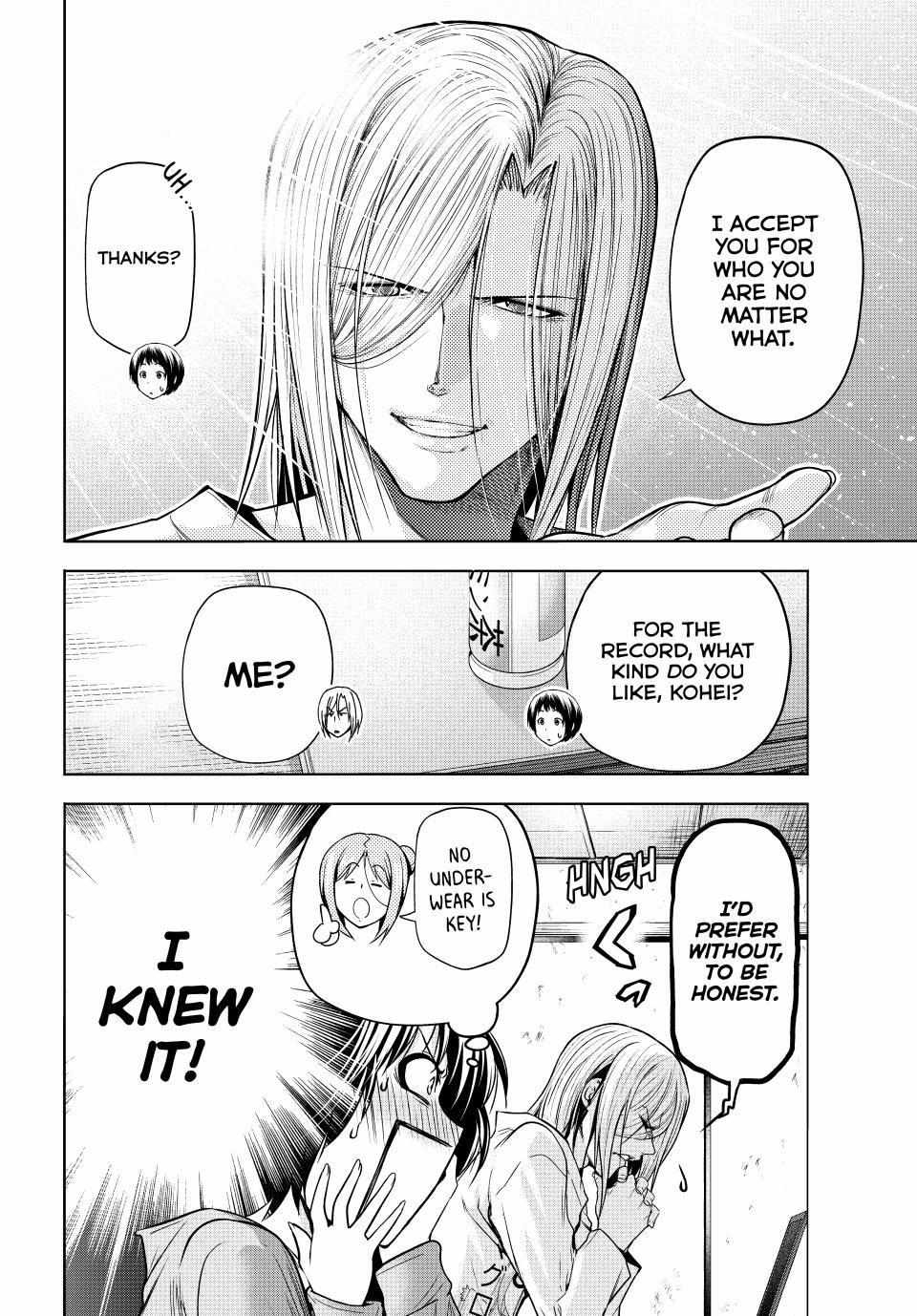 Grand Blue Manga Chapter 97 page 31 - Dressed for Success scene