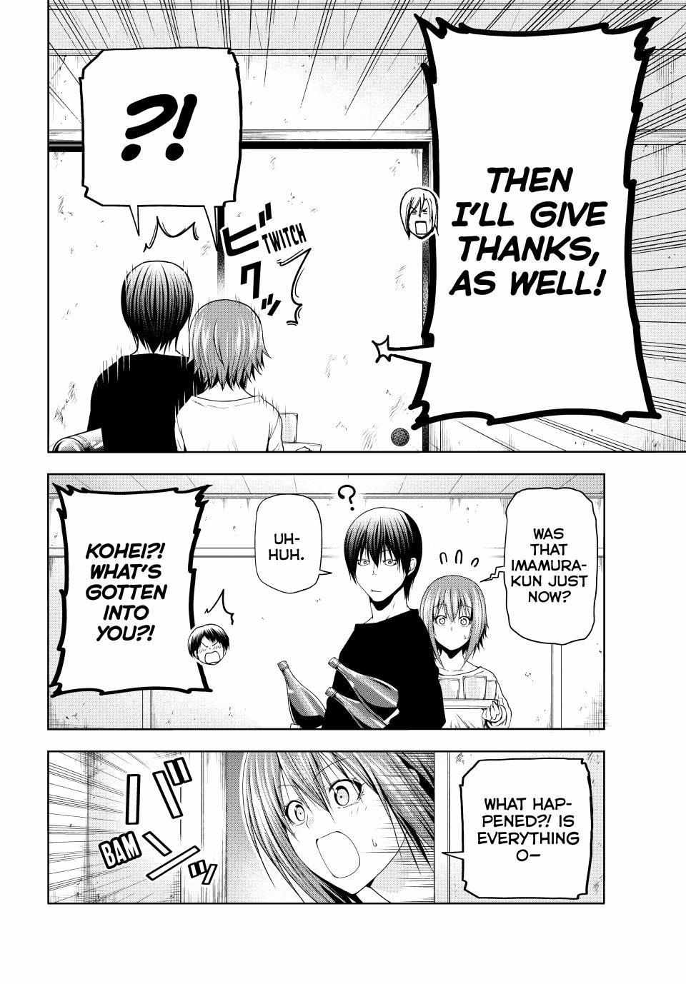 Grand Blue Manga Chapter 97 page 36 - Dressed for Success scene