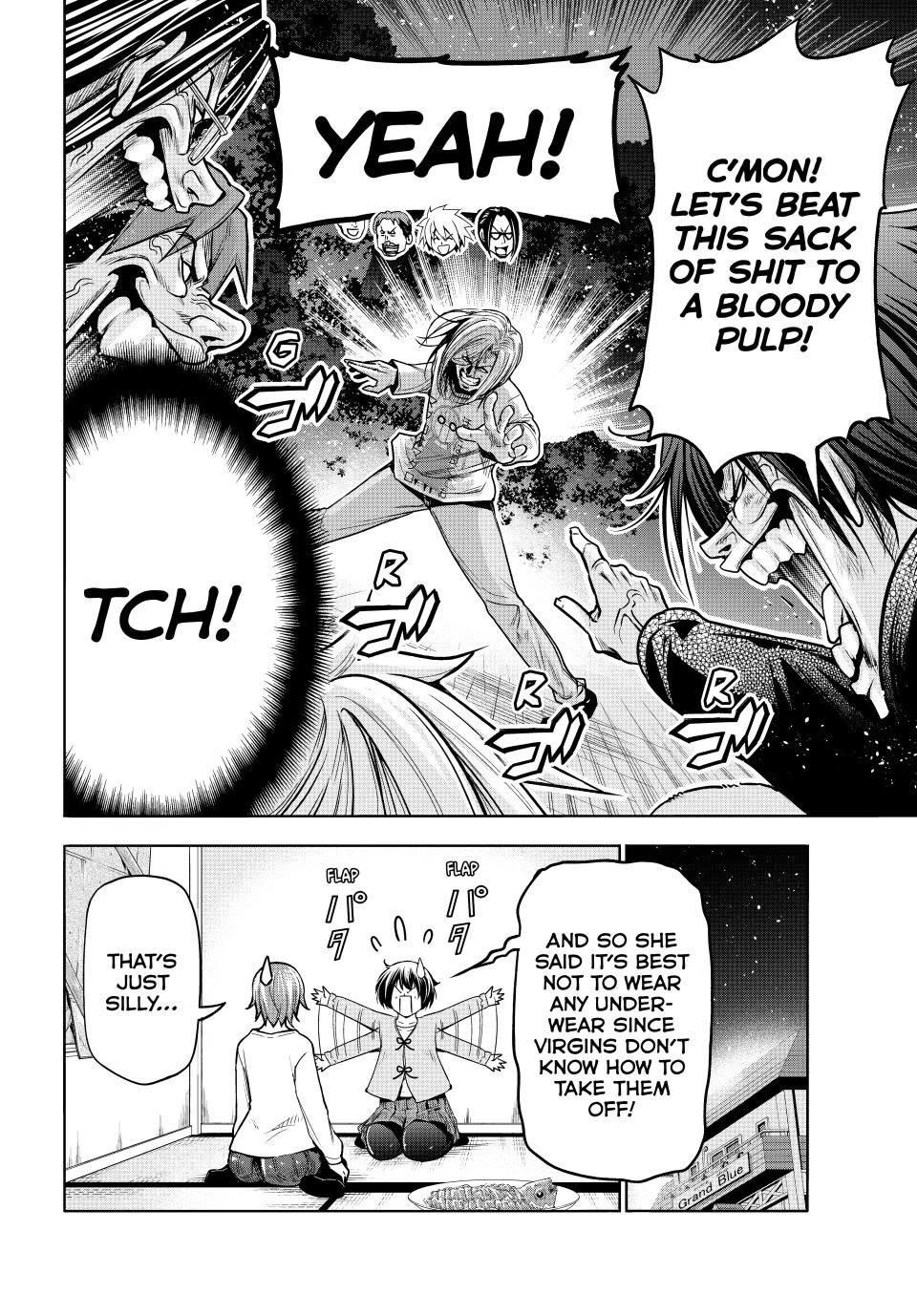 Grand Blue Manga Chapter 98 page 16 - Risk Factor scene